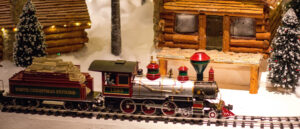 Modelleisenbahn zu Weihnachten